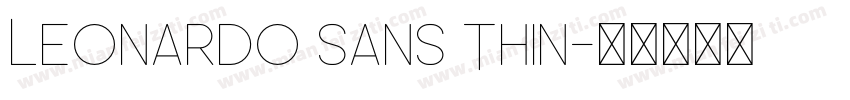 Leonardo Sans Thin字体转换